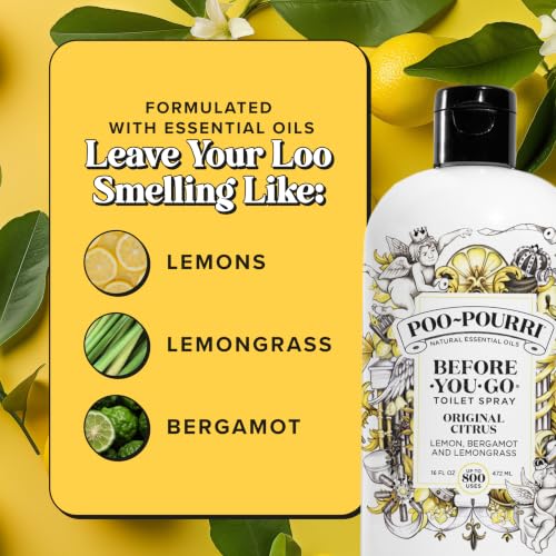 Poo-Pourri Before-You-Go Toilet Spray Refill Original Citrus 16 Fl Oz