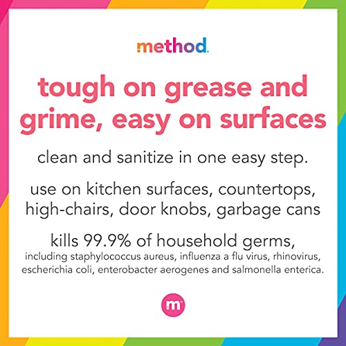 Method Antibacterial All-Purpose Cleaner Spray, Bamboo, 28 fl oz (4 Pack)