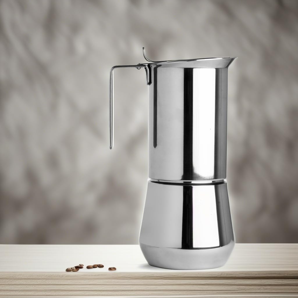 Ilsa Stainless Steel 3 ESPRESSO Cups Stovetop-– 190mL - 6.5 oz.