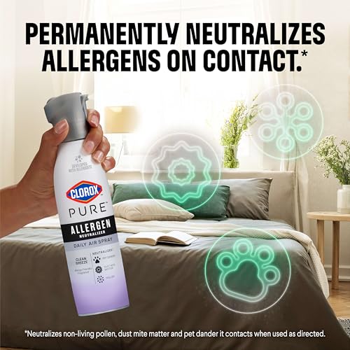 Clorox PURE Allergen Neutralizer Daily Air Spray, Nighttime Calm, 8 oz (2-Pack)