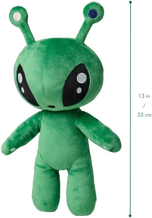 OSOCU 13.5in Adorable Green Alien Plush Toy - Ultra-Soft Stuffed Figure for Home & Room Decor | Perfect Gift for Sci-Fi Fans