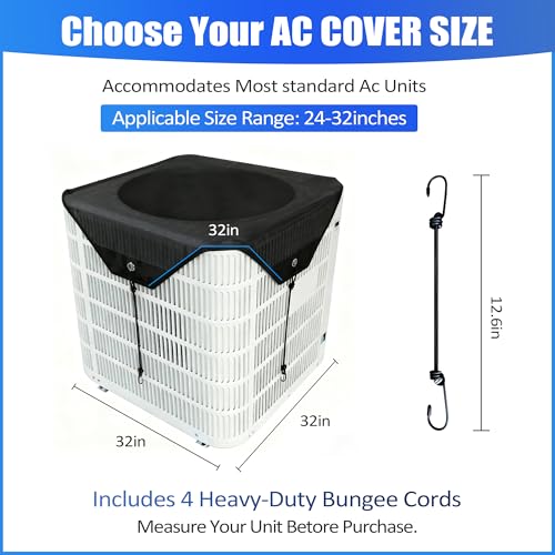 32"x32" Outdoor Air Conditioner Cover - Durable Mesh Protection