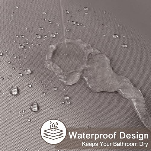 AooHome Water Repellent Shower Curtain Liner - Chocolate, 72" x 75"