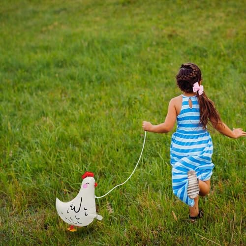 6Pcs Walking Chicken Foil Balloons - Animal Theme Party Decor
