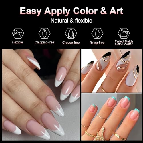Clear Acrylic Press On Nail Tips 10 Sizes False Nails for DIY Art
