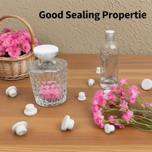 21-Piece Silicone Salt and Pepper Stoppers Set - 7 Sizes