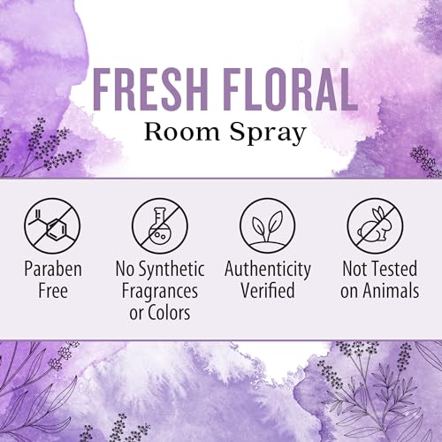Aura Cacia Fresh Floral Room Spray 8 Fl Oz - Natural Aromatherapy Mist
