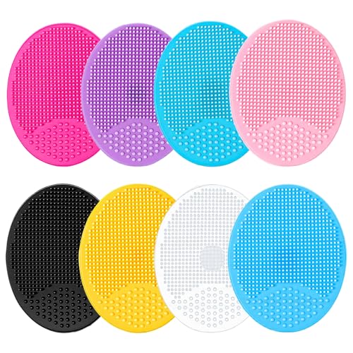 8 Pcs Silicone Face Scrubber Exfoliating Brush for Deep Cleansing