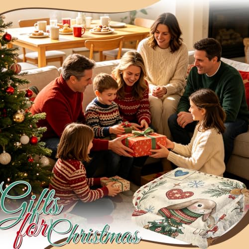 Christmas Throw Blanket 40x60 Inches - Holiday Animal Pattern Gift for Women & Kids