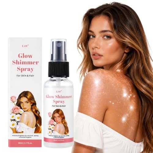 EJW Body & Hair Glitter Shimmer Spray - Liquid Sparkle Mist 1.7 oz