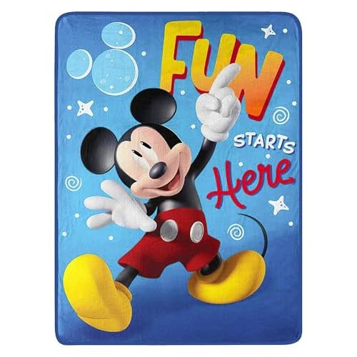 Northwest Mickey Mouse Silk Touch Throw Blanket, 46" x 60", Fun with Mickey