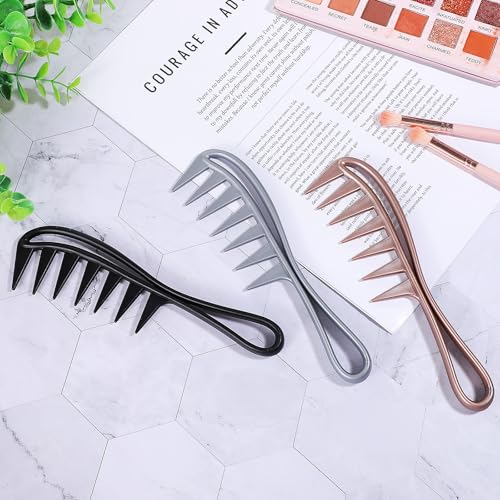 InnoHHustle 3 Pcs Wide Tooth Hair Combs for Curly Hair & Wigs
