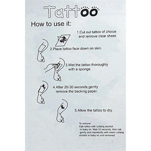 MapofBeauty Sun Temporary Waterproof Body Tattoo Sticker 2 Pcs