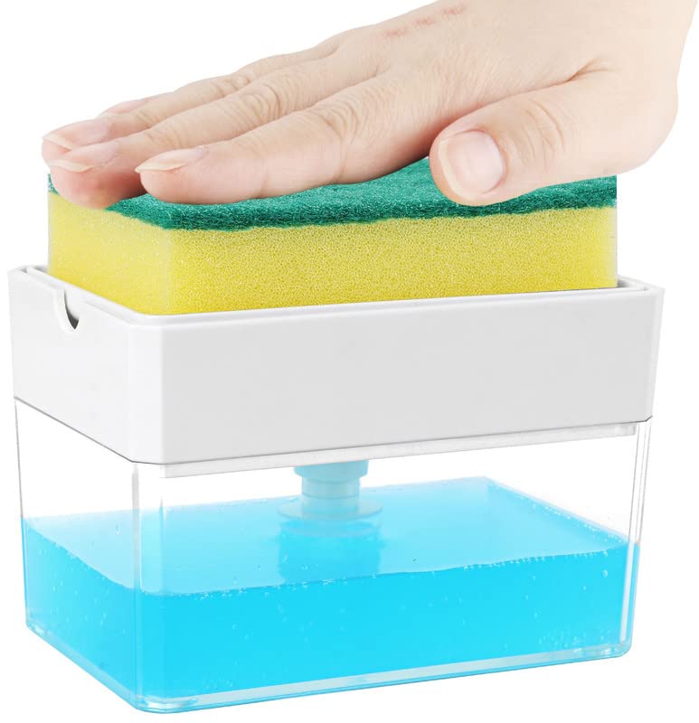 Albayrak Soap Dispenser with Sponge Holder for Kitchen Sink - 13 oz