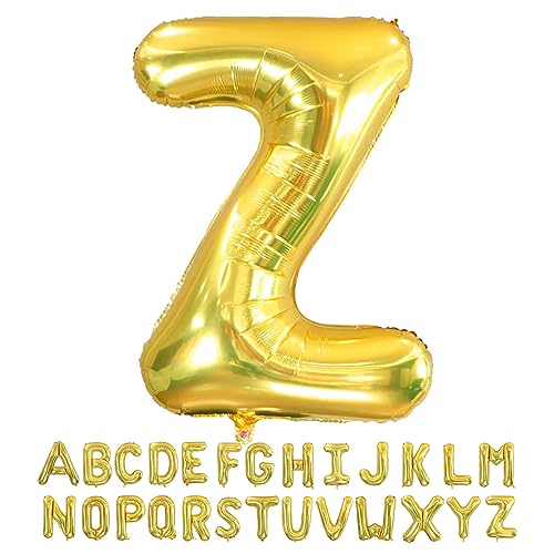 BBPOOL 40-Inch Gold Letter Z Foil Balloon for Party and Wedding Decor