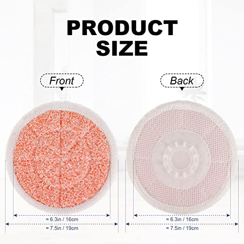 4 Pack Steam Mop Replacement Pads for Shak S7000 Series