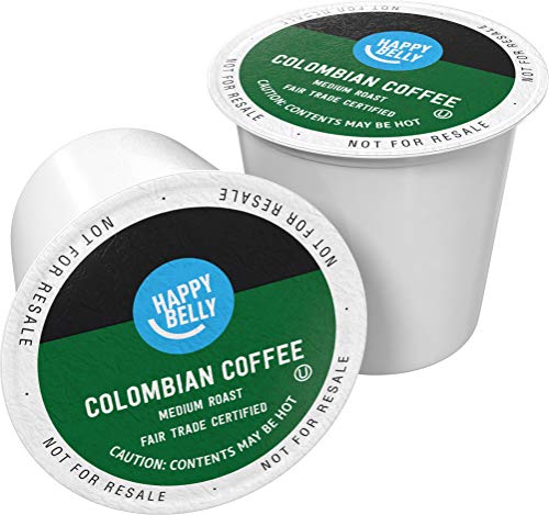 Happy Belly Colombian Medium Roast Coffee Pods - 100 Count