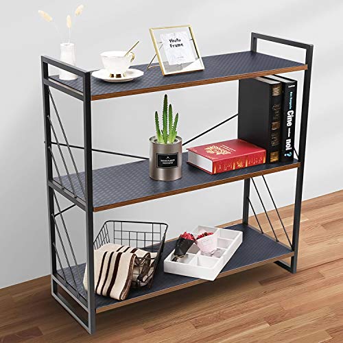 StaHom Non-Adhesive Shelf Liner, Waterproof EVA Gray Diagonal Pattern 11.8"x59"