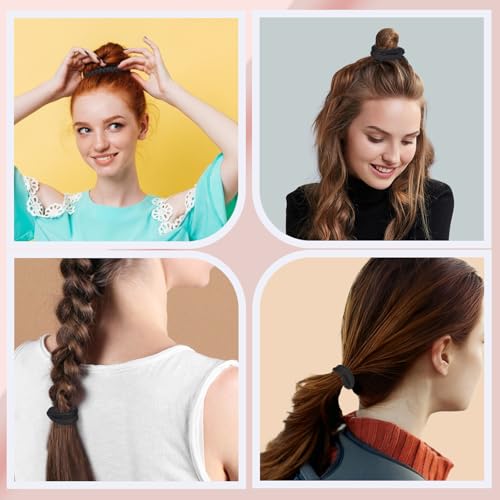 JessLab Satin Hair Scrunchies 10-Piece No Crease Gentle Hair Ties