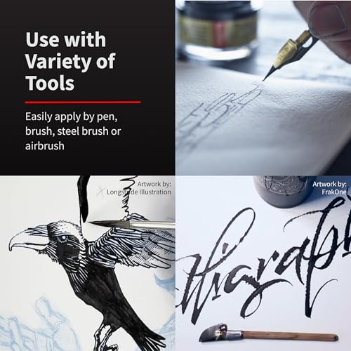 Speedball Super Black India Ink, 2-Ounce Waterproof Drawing Ink