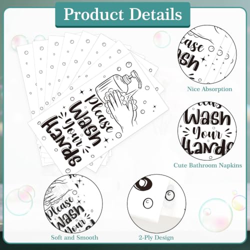 Disposable Hand Towels - 100 PCS Bathroom Paper Napkins for Guests
