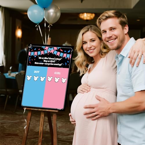 Gender Reveal Voting Game Set - Boy or Girl Party Decorations
