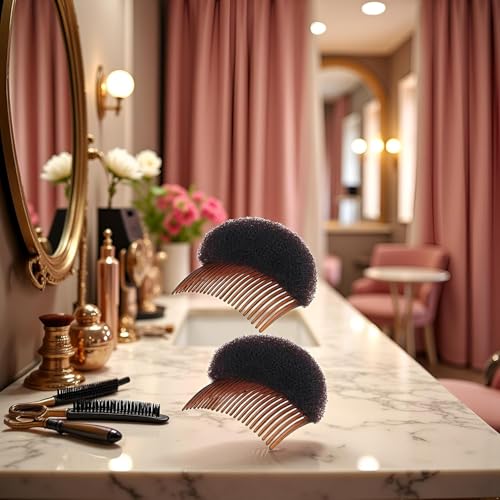 Hair Styling Accessories Set with Foam Bun Maker and Braid Clips