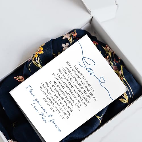 To My Son Heartfelt Poem Greeting Card - Luxury Graduation & Birthday Gift