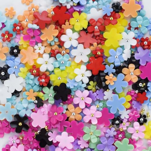 800 Pcs 3D Nail Art Charms Flower and Butterfly Rhinestones Set
