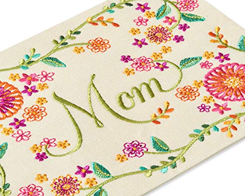 Papyrus Birthday Card for Mom - Wonderful Day Handcrafted Floral Design