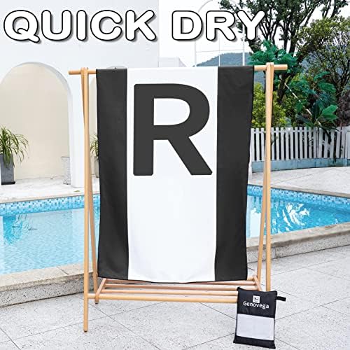 Personalized Oversized Microfiber Beach Towel - Quick Dry & Compact