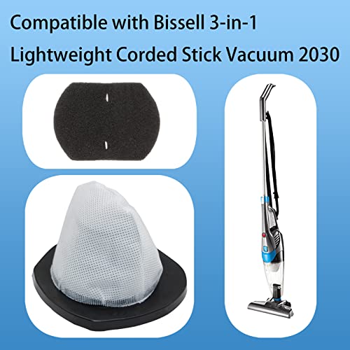 2 Vacuum Filters & 4 Foam Filters for Bissell Models 2030 Series