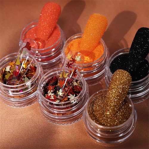URTERYSER 3D Snowflake Nail Art Glitter Sequins for Christmas Design