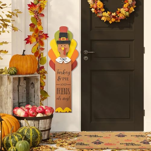Eohak Thanksgiving Turkey Doormat 17x29 Inch Outdoor Welcome Mat Fall Decor