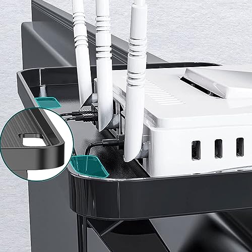 Adjustable TV Top Shelf Monitor Storage Mount for Media Boxes & Speakers