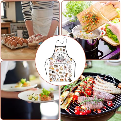 Cute Animal Apron for Women - Funny Cooking, BBQ & Baking