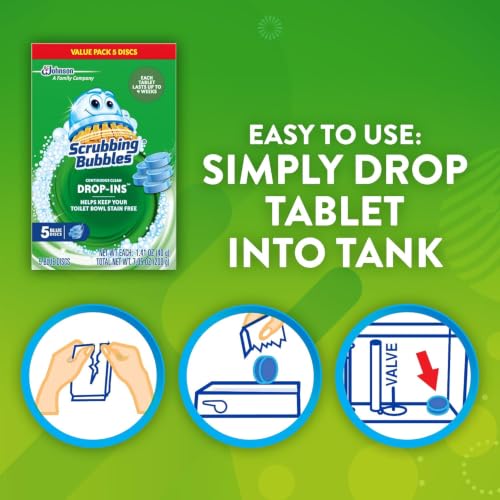 Scrubbing Bubbles Continuous Clean Toilet Tank Drop-Ins 5 Count Pack of 3