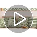 Fjfz Green Leaves 18x18 Inch Farmhouse Geometric Throw Pillow Covers Pack of 4