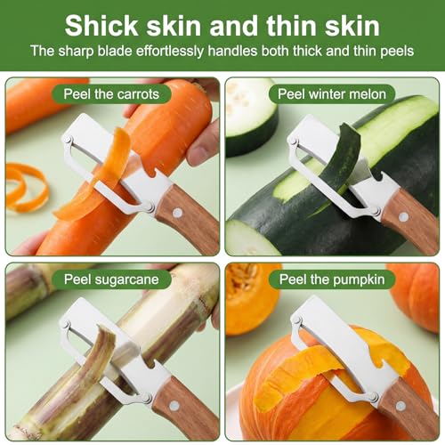 2-in-1 Stainless Steel Vegetable Peeler & Bottle Opener