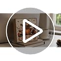 Fall Football Pumpkin Wood Sign, 5x5 Inch Autumn Shelf Decor (FALL81)