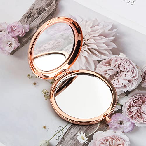 Goddaughter Wedding Day Compact Mirror - Engraved Gift from Godmother