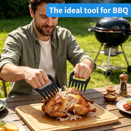 Heavy-Duty Meat Shredder Claws - 2-Pack BBQ Tool for Pulled Pork & Chicken
