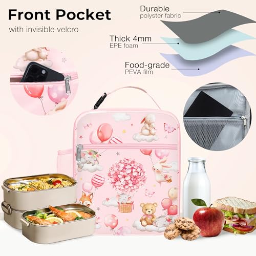 Clastyle Insulated Lunch Box for Kids - Balloon Animal Print