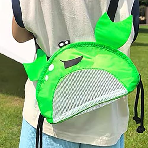Kids Crab-Shaped Mesh Beach Bag with Adjustable Strap