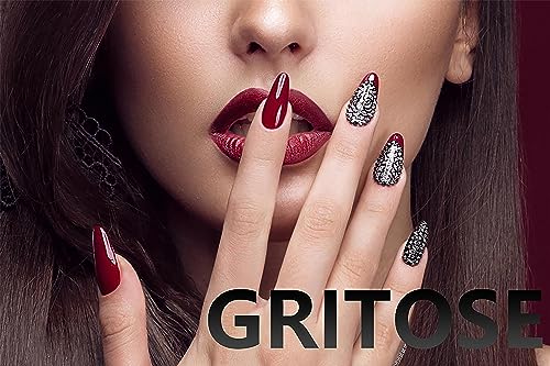 GRITOSE Easter Press on Nails Medium Square Glossy Fake Nails 24pcs