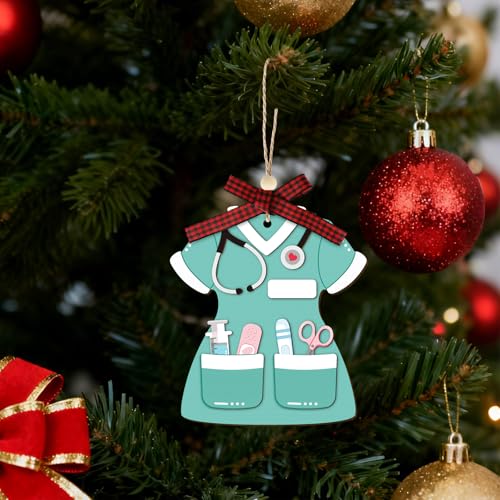 Wooden Nurse Ornament Gift - 3D Hanging Decoration for Nurses