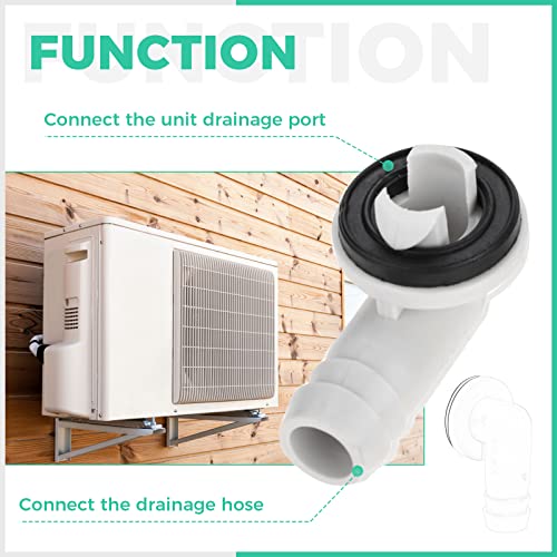 4PCS PVC Air Conditioner Drain Hose Connector Elbow 0.6 inch/15mm - Durable & Leakproof