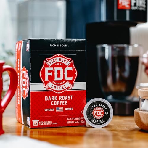Fire Department Coffee Dark Roast Coffee Pods, 24 Count (2 Packs of 12)