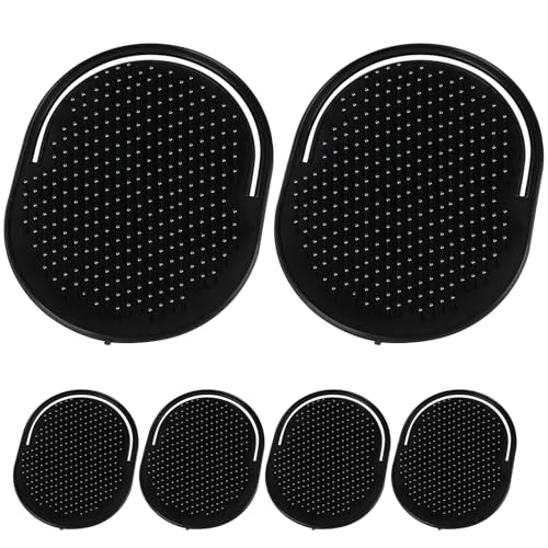 6 Pcs Palm Combs for Men, Scalp Massager Hair Brush & Pocket Comb