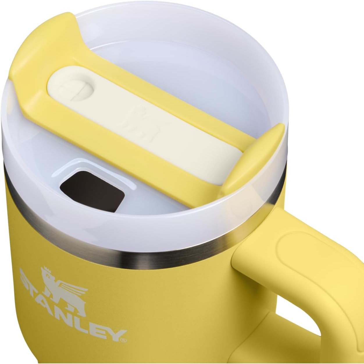 STANLEY Quencher H2.0 Tumbler - Insulated 20 oz Stainless Steel Cup with Handle & Straw | Daffodil Color